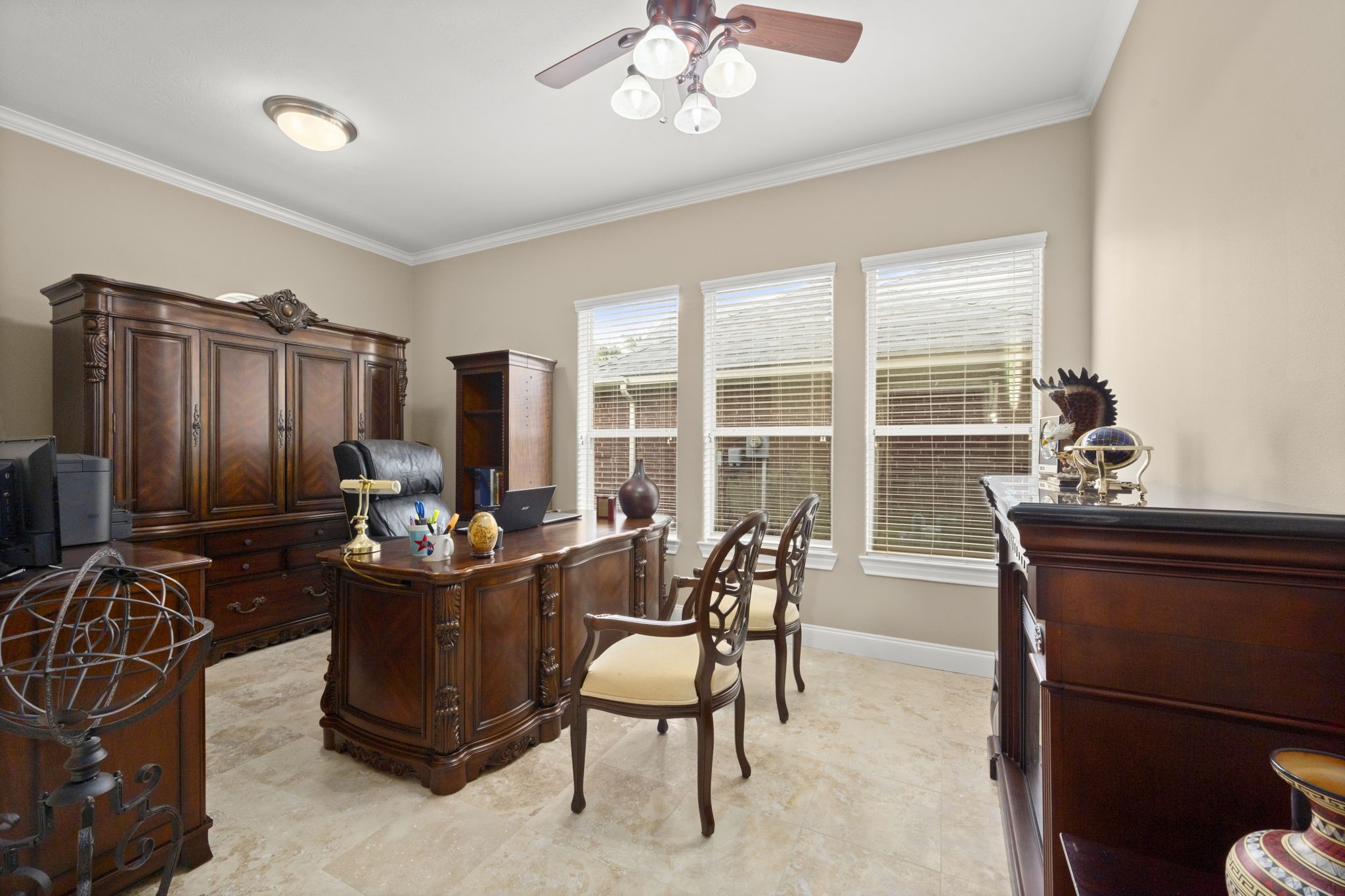 6315 Amelia Springs Drive Spring, TX 77379 - Photo 13 of 46 a living room with furniture a large window and a chandelier