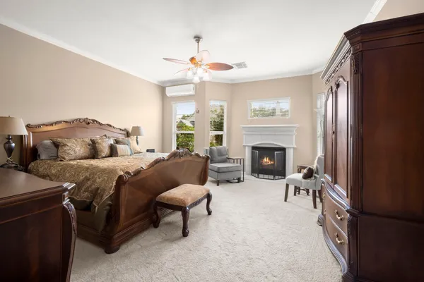 a room with furniture and a flat screen tv