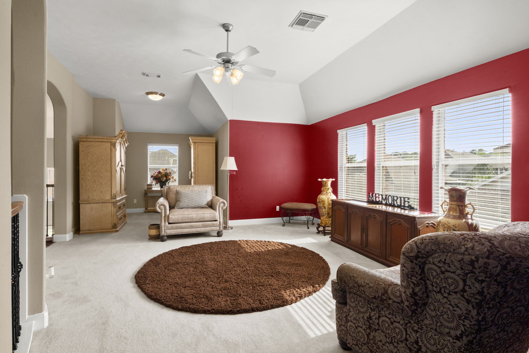 6315 Amelia Springs Drive Spring, TX 77379 - Photo 30 of 46 a living room with furniture and a large window