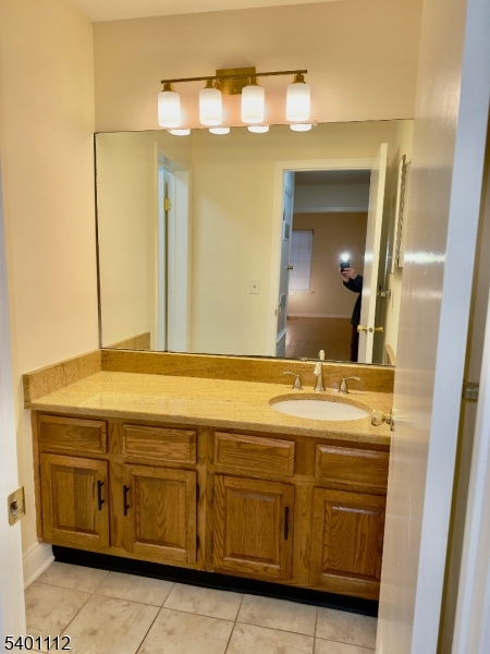 71 Sage Court, Unit 71 Bedminster, NJ 07921 - Photo 10 of 10 a bathroom with a sink vanity and mirror