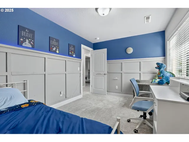 a workspace with furniture