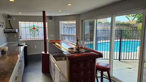 a room with furniture and window