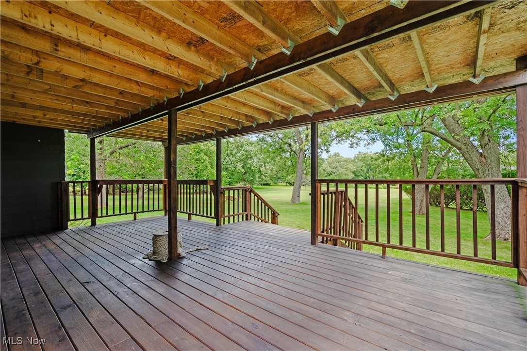 749 Hartman Road Wadsworth, OH 44281 - Photo 8 of 49 Deck featuring a yard