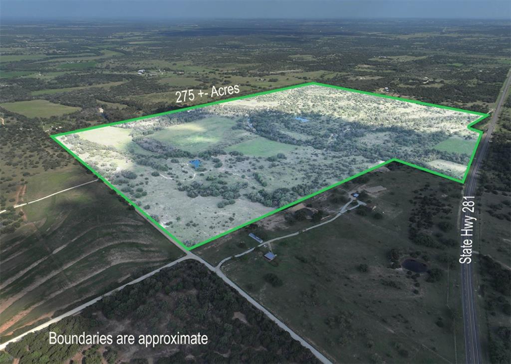 281 Highway 281, Unit O281S Evant, TX 76525 - Photo 36 of 37 Aerial view of sparsely populated area featuring property parcel outlined