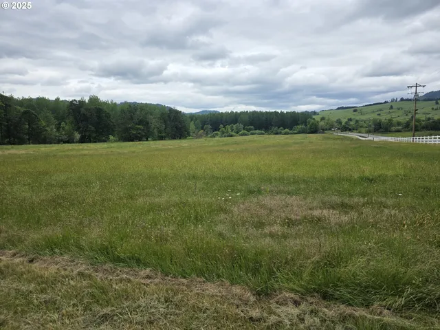 a view of a lake with a big yard