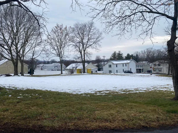 a view of road with trees