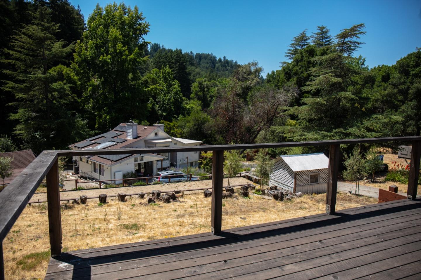 1003 Laurel Glen Road Soquel, CA 95073 - Photo 58 of 101 a view of a deck with wooden floor and outer view