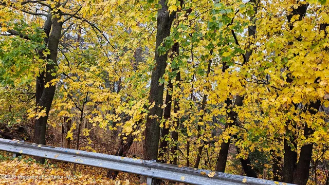 a view of a from a balcony