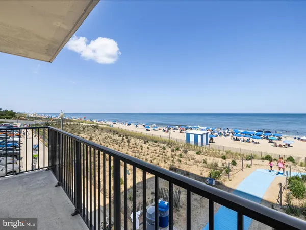 a view of ocean from a balcony