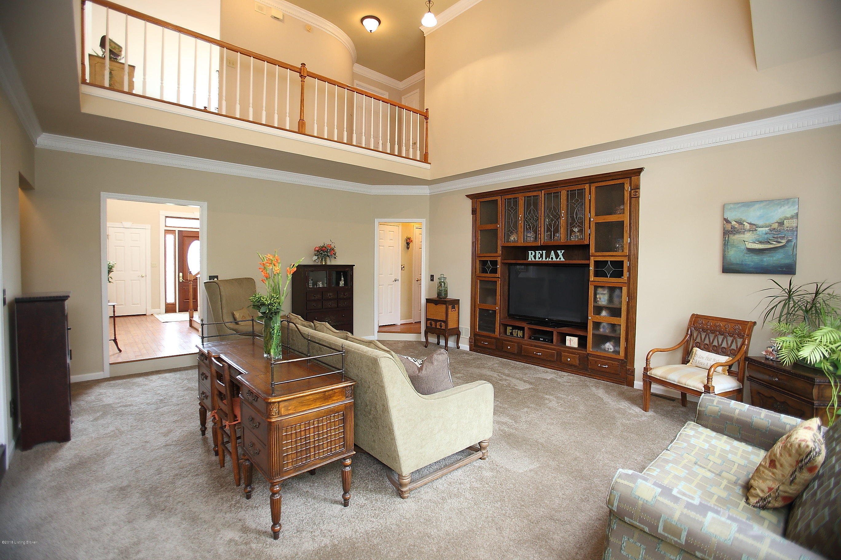 11802 Lakestone Way Prospect, KY 40059 - Photo 10 of 74 Generous 2 story great room with cat walk and built ins..