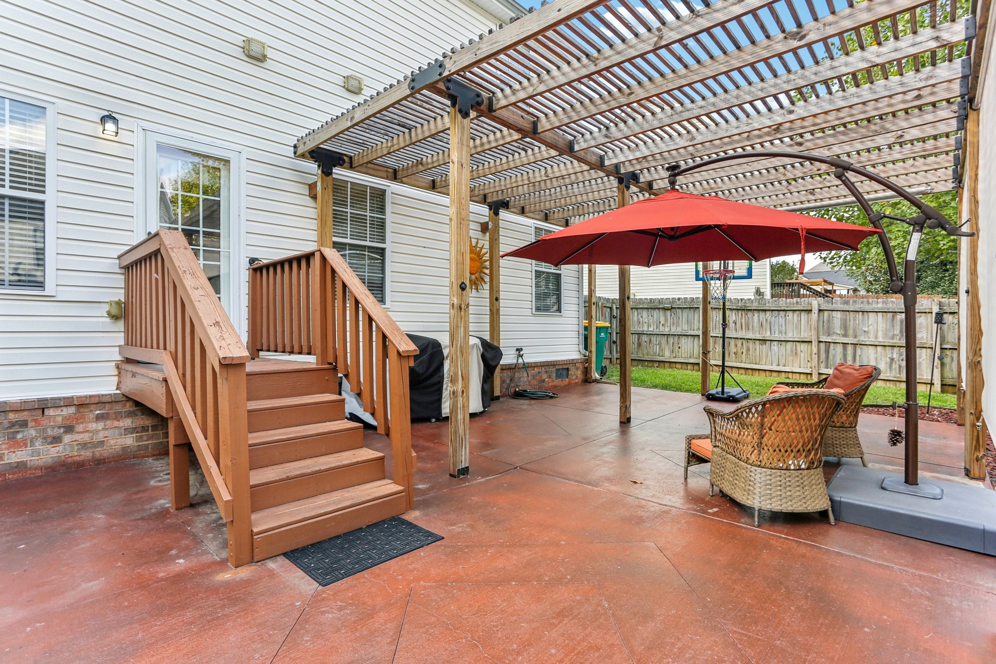 5017 Saunders Terrace Spring Hill, TN 37174 - Photo 44 of 52 a view of a terrace with chairs and a barbeque