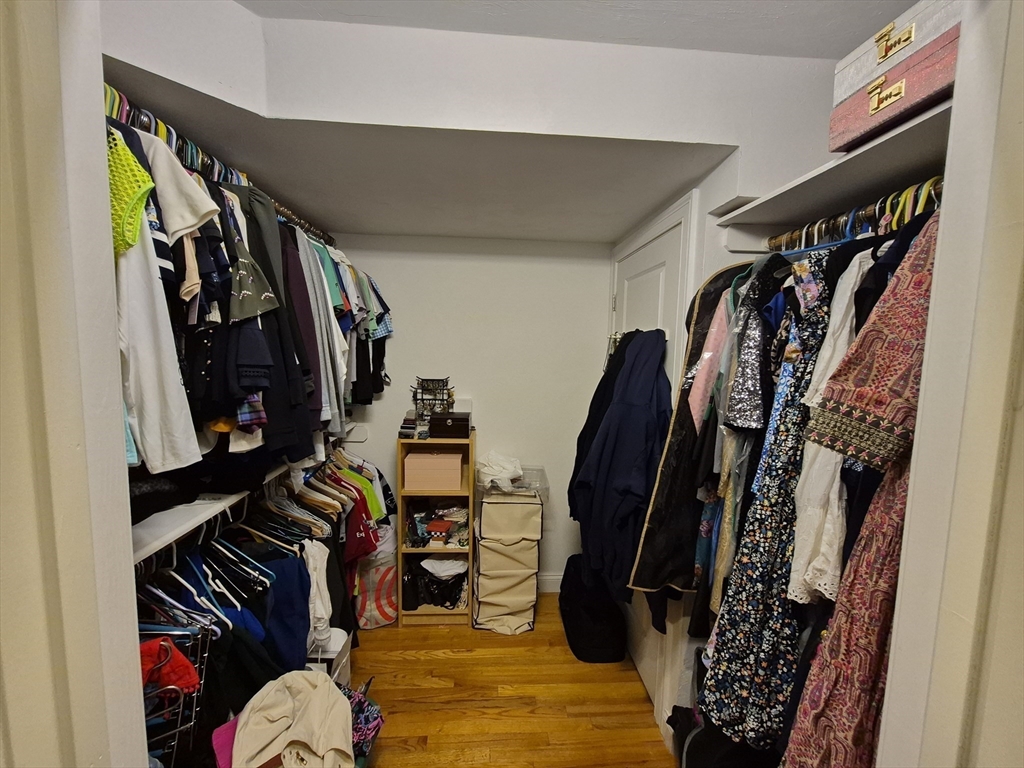 26 Dorr Street, Unit 26 Boston, MA 02119 - Photo 15 of 18 a view of walk in closet with clothes and shoes
