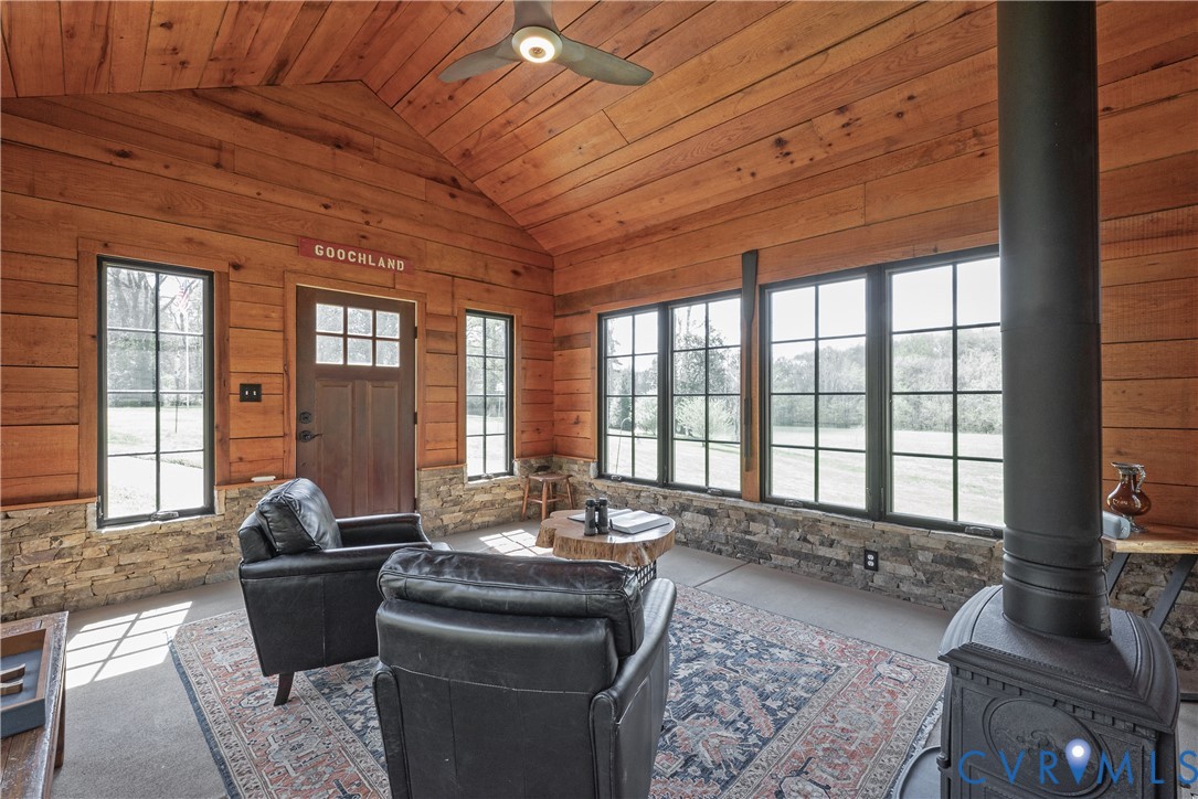 794 River Road West Manakin-Sabot, VA 23103 - Photo 65 of 82 Reading cabin with mini split and woodburning stov