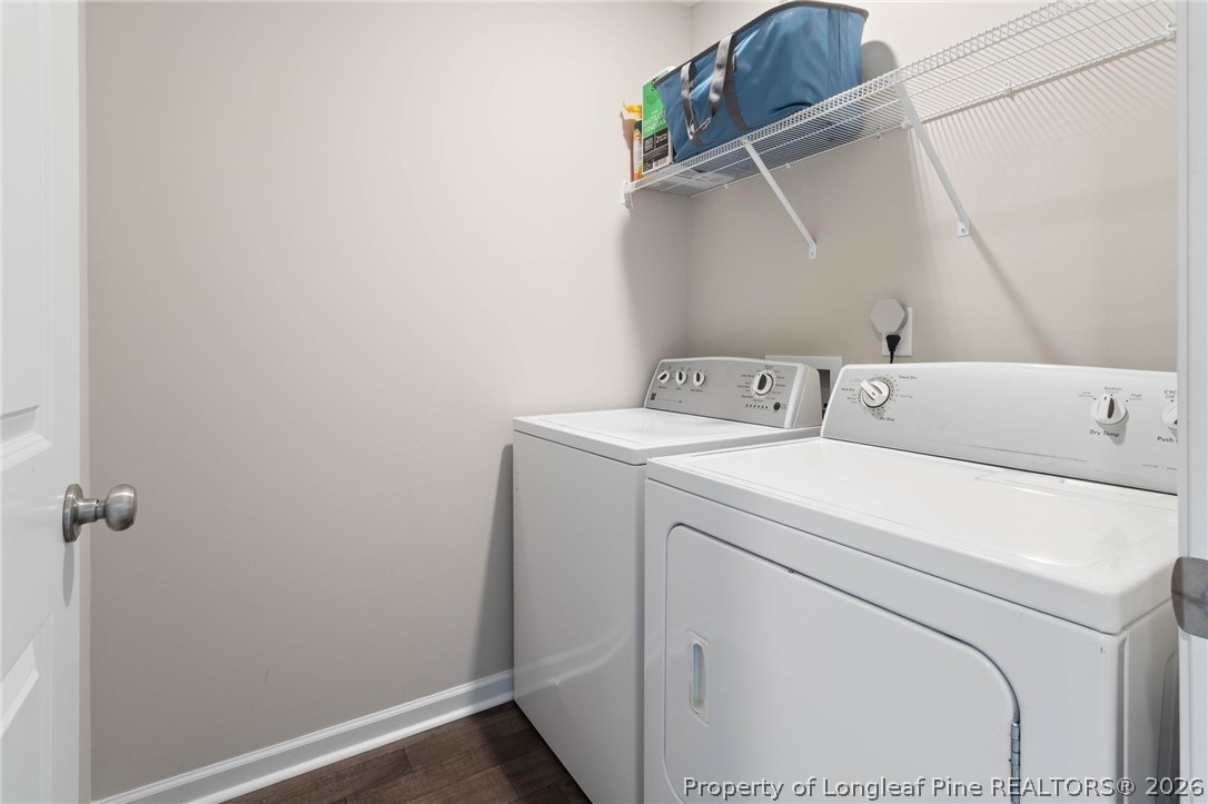 1368 Talmage Road St. Pauls, NC 28384 - Photo 17 of 26 a utility room with dryer and washer