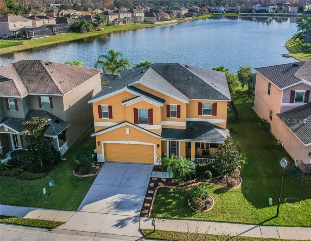 1411 Halapa Way Trinity, FL 34655 - Photo 1 of 1 1411 Halapa Way, Trinity, FL 34655 - Aerial View front of house to the view from back of house