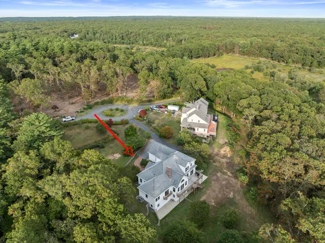 a view of a city with an outdoor space