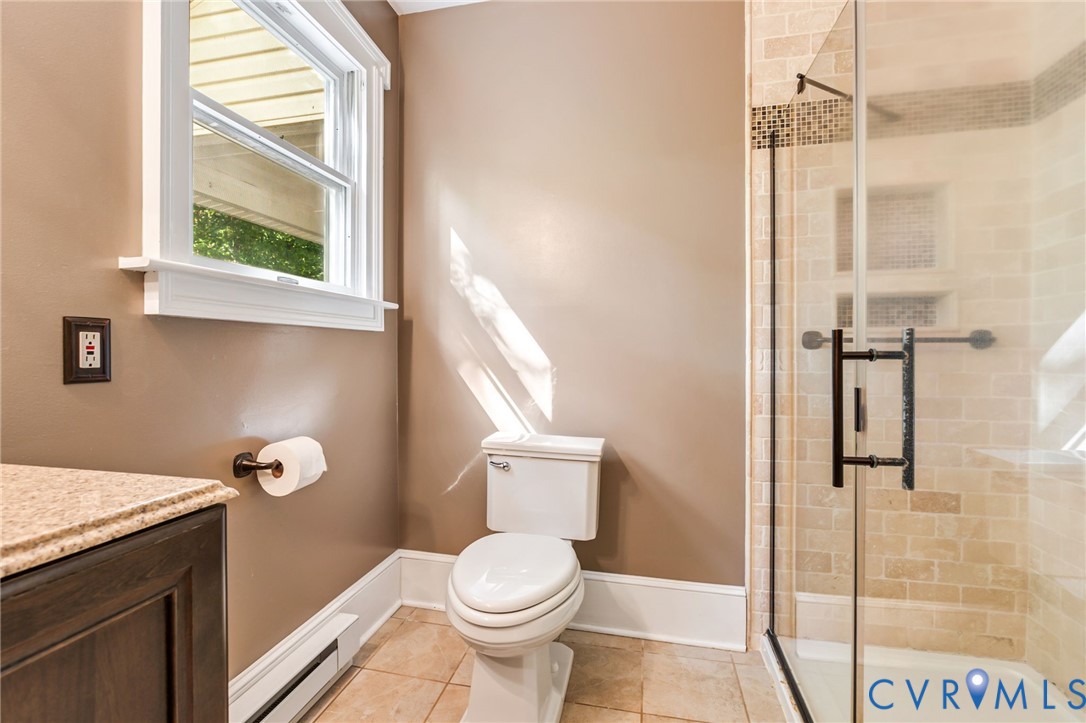 71 Old Mill Road Dillwyn, VA 23936 - Photo 18 of 31 Updated bath with double sinks and a spacious tile