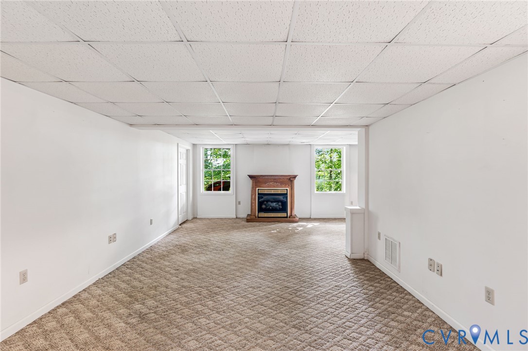 71 Old Mill Road Dillwyn, VA 23936 - Photo 23 of 31 Versatile finished basement with gas fireplace, of