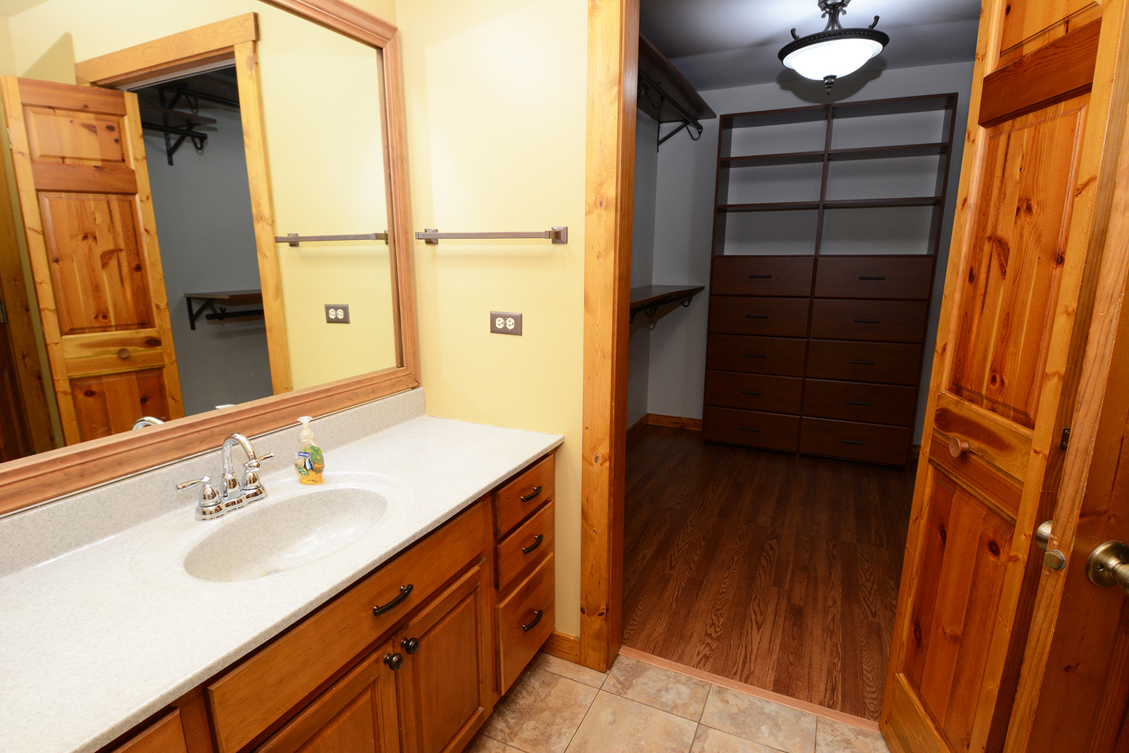44W290 Plank Road Hampshire, IL 60140 - Photo 15 of 31 a bathroom with a sink and a mirror