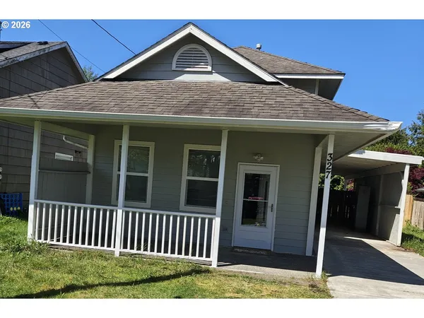 a front view of a house