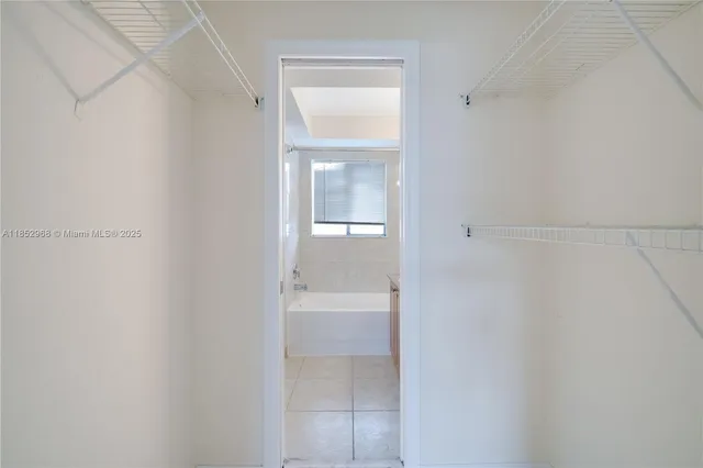 a view of an empty room