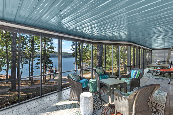 245 Inlet Point Road Fair Play, SC 29643 - Photo 38 of 49 Large Screen Porch downstairs