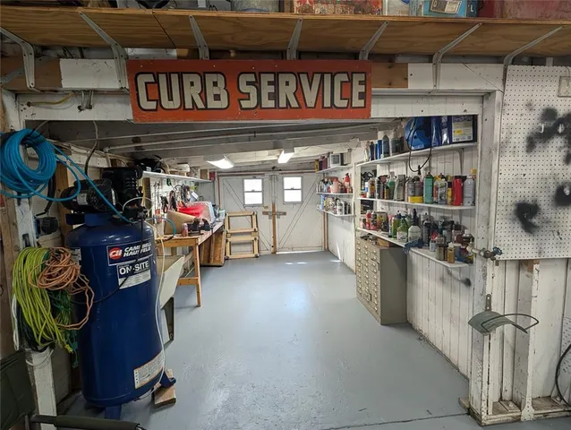 a view of car garage