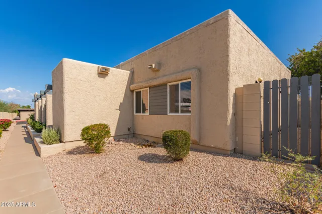 a backyard of a house