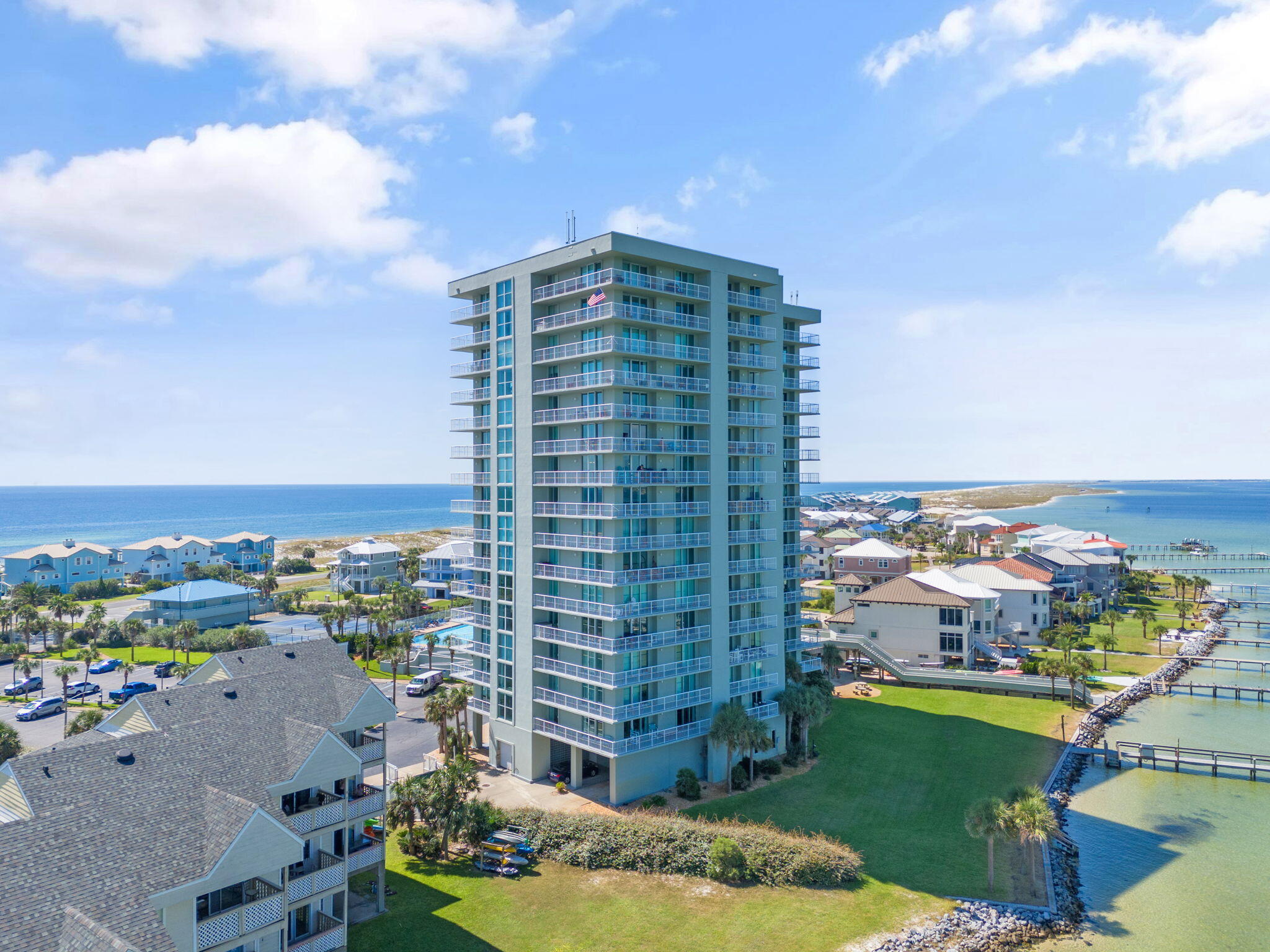 1200 Fort Pickens Road, Unit 1E Pensacola Beach, FL 32561 - Photo 34 of 44 a view of a city with tall buildings