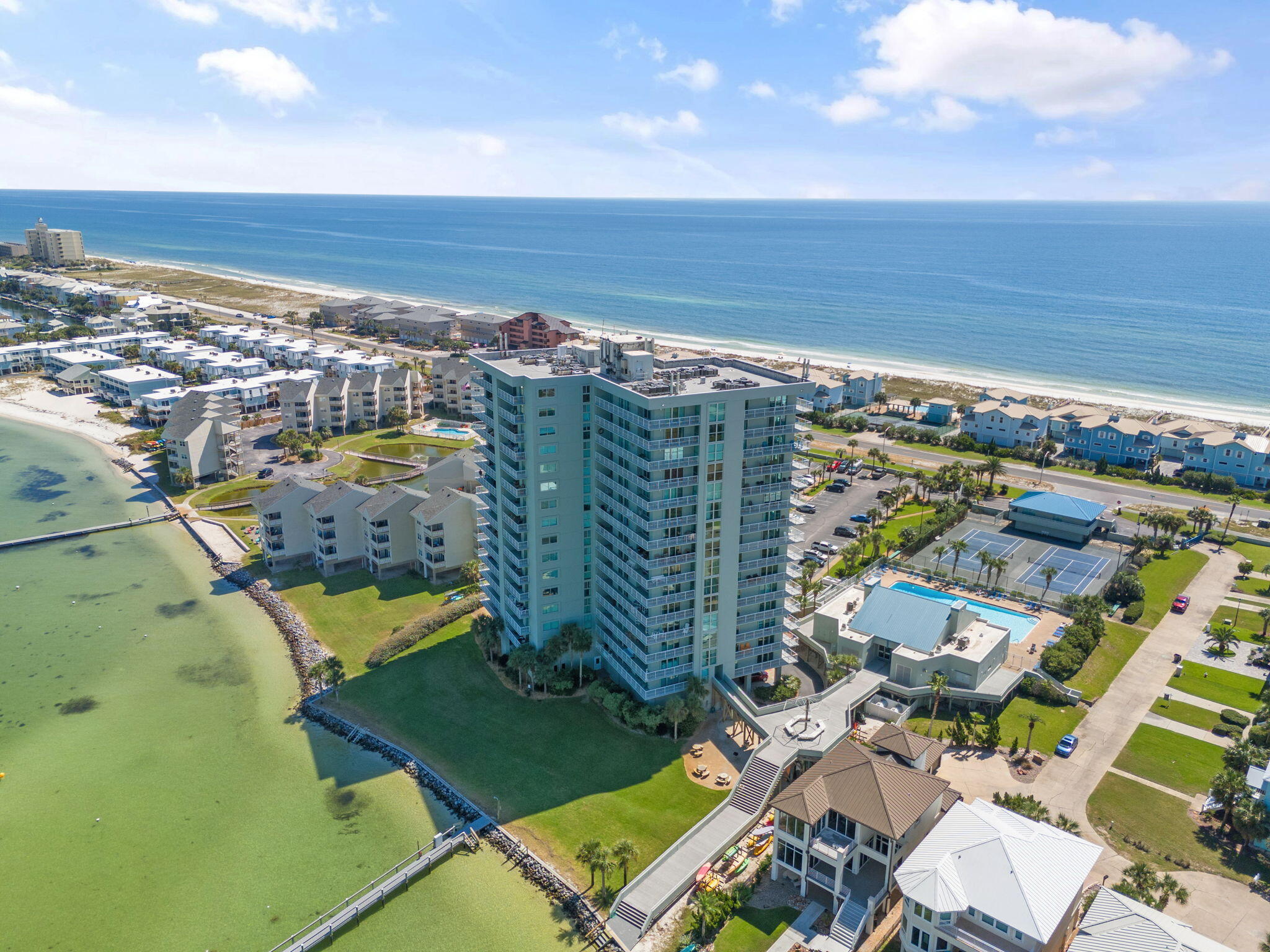 1200 Fort Pickens Road, Unit 1E Pensacola Beach, FL 32561 - Photo 39 of 44 a view of a city with an ocean