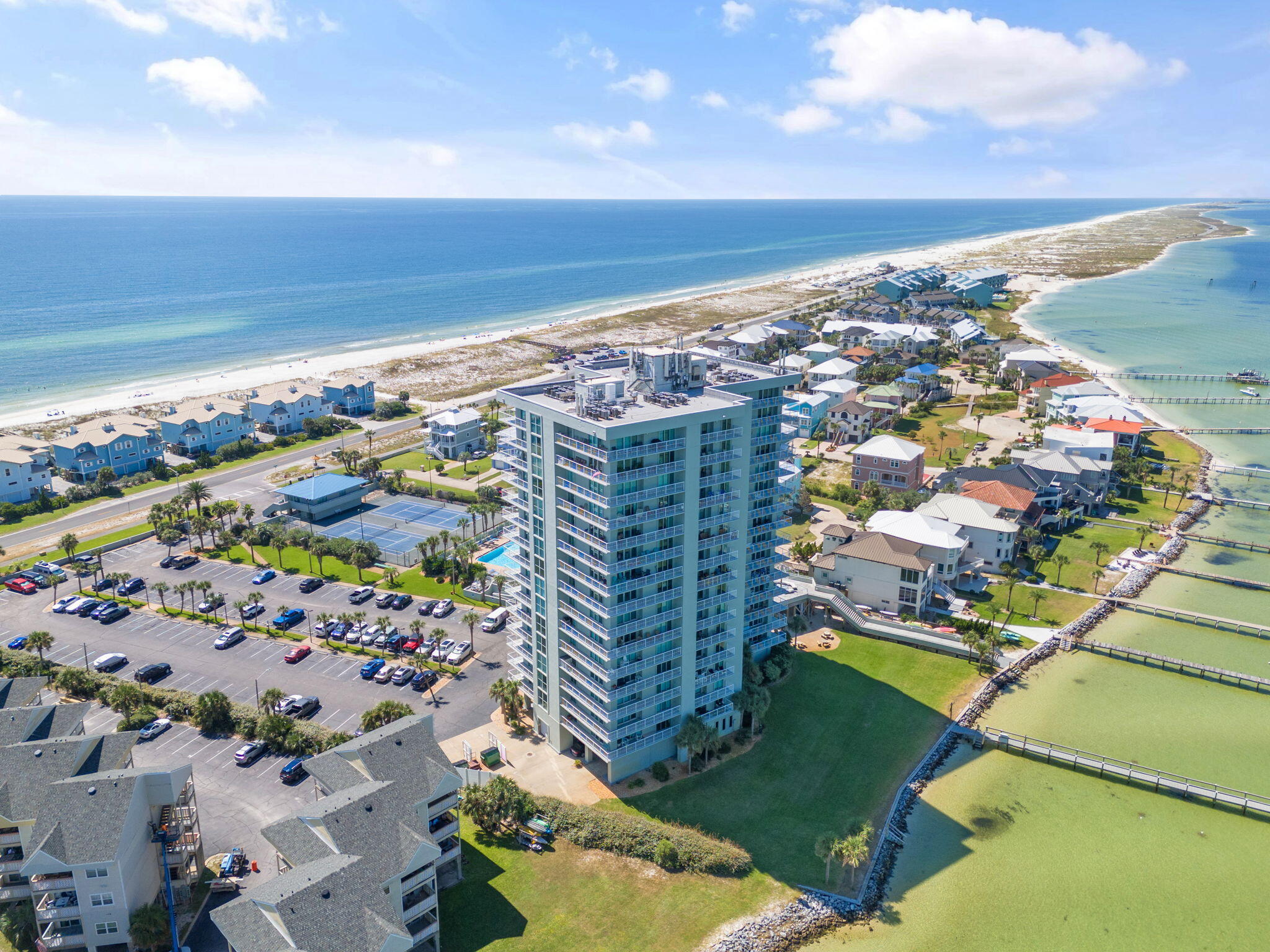 1200 Fort Pickens Road, Unit 1E Pensacola Beach, FL 32561 - Photo 40 of 44 a city view with tall buildings