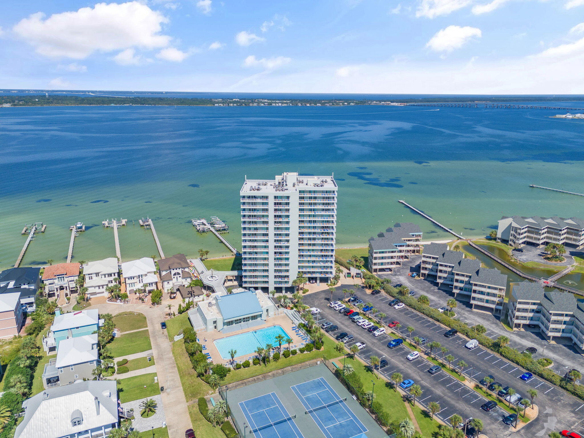 1200 Fort Pickens Road, Unit 1E Pensacola Beach, FL 32561 - Photo 42 of 44 a view of balcony with two chairs and a table