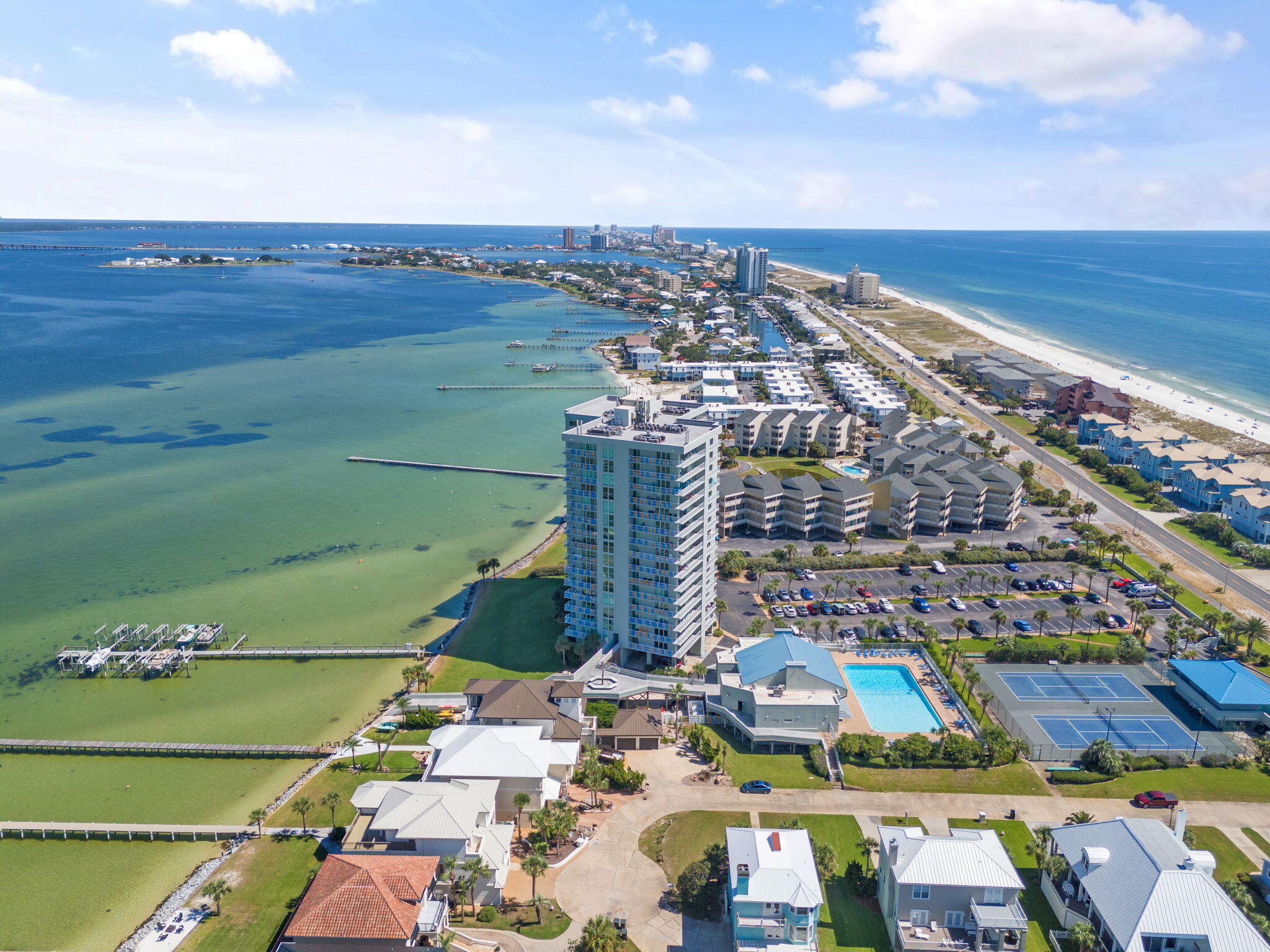 1200 Fort Pickens Road, Unit 1E Pensacola Beach, FL 32561 - Photo 43 of 44 a view of city with ocean view