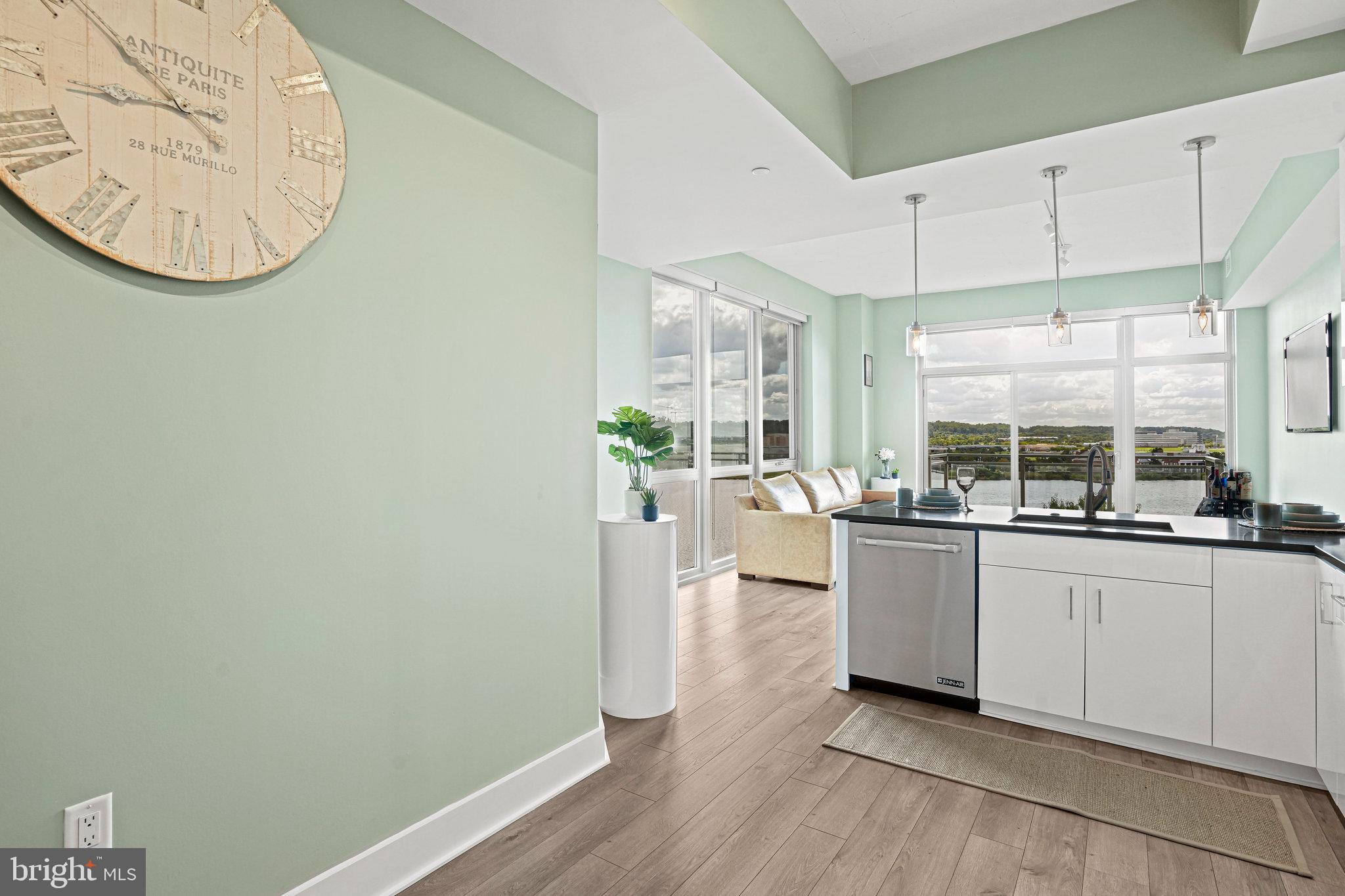 88 V Street Southwest, Unit 807 Washington, DC 20024 - Photo 13 of 57 a kitchen with sink and cabinets