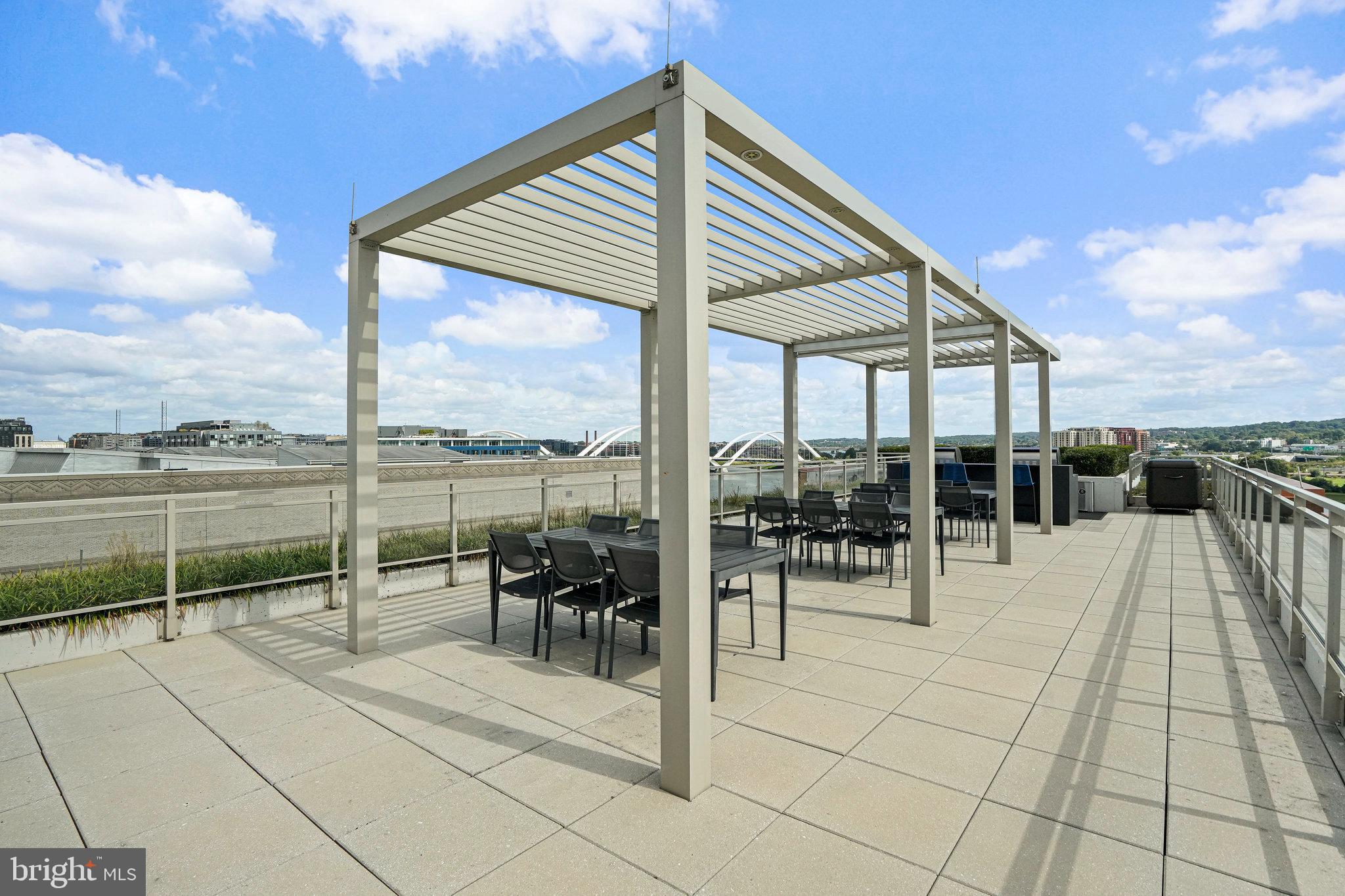 88 V Street Southwest, Unit 807 Washington, DC 20024 - Photo 33 of 57 a view of a terrace with seating space