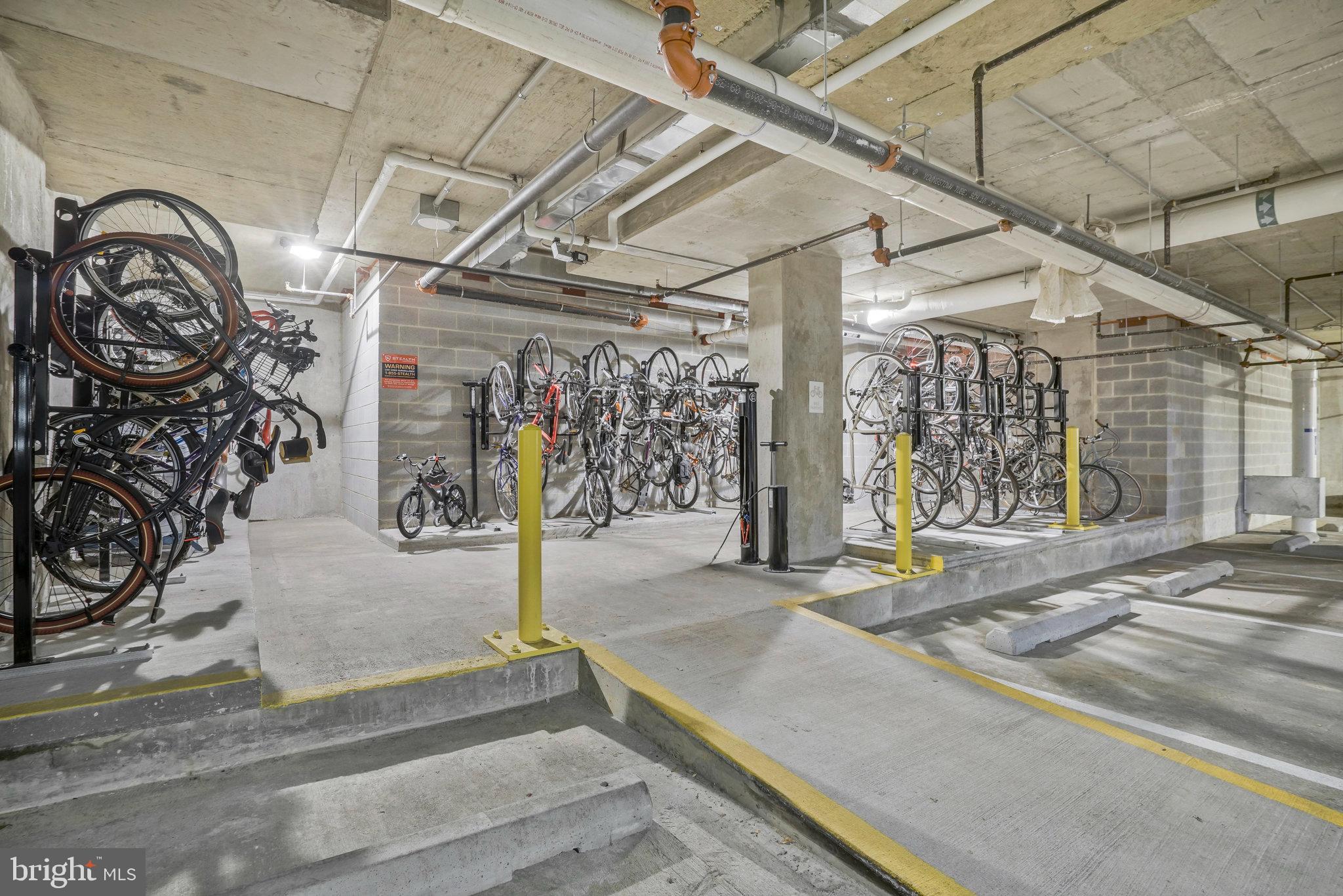 88 V Street Southwest, Unit 807 Washington, DC 20024 - Photo 37 of 57 a view of a garage with stairs
