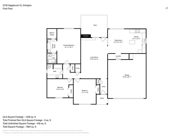$2,180 | 5730 Sagebrush Trail, Arlington, TX 76017