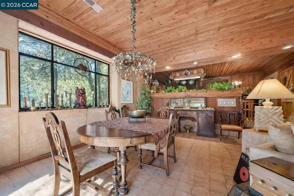 a view of patio with furniture