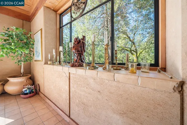 a very nice looking room with a large window