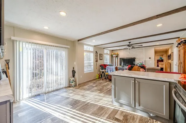 a very nice looking room with a large window