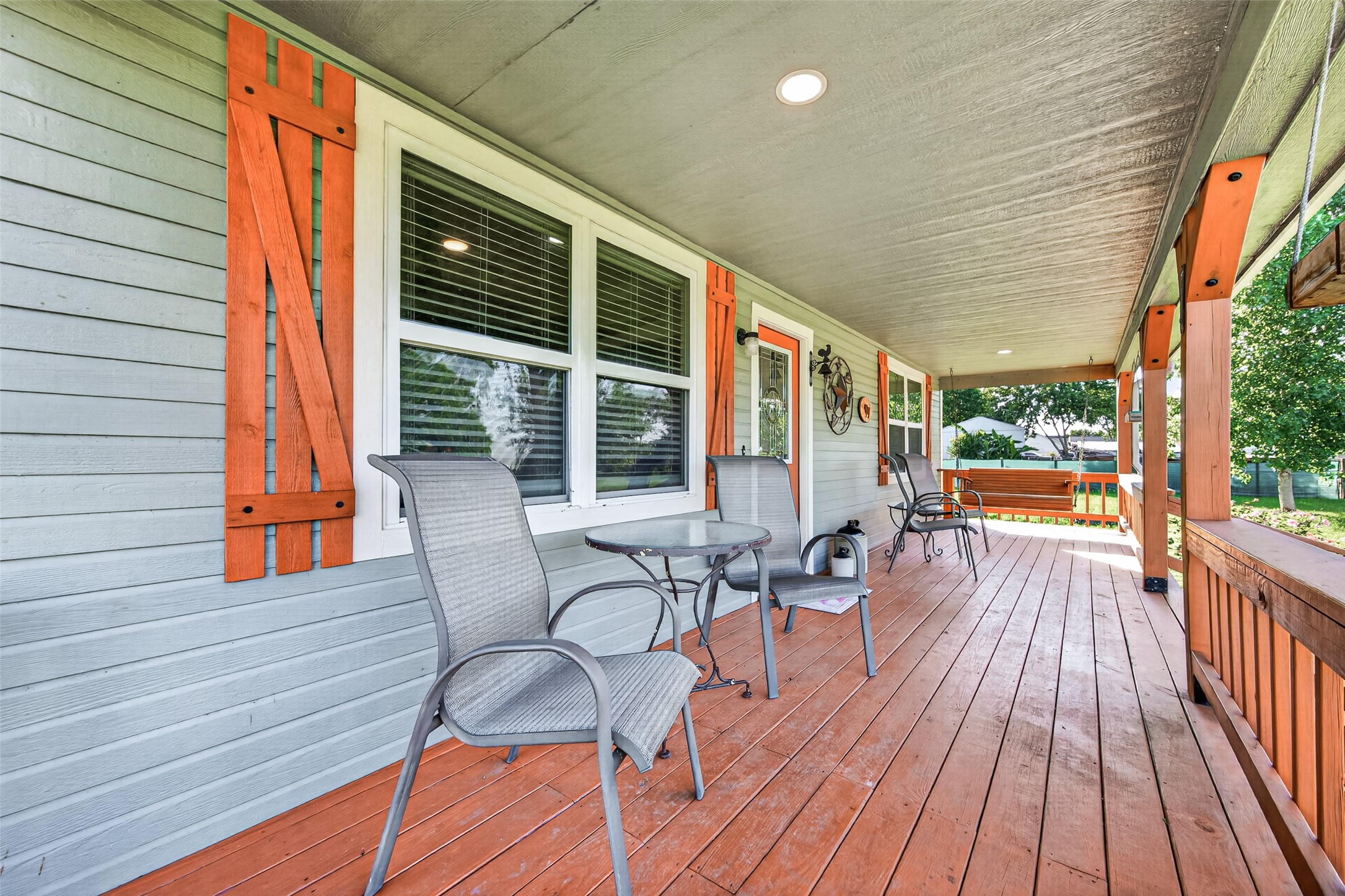2240 Meyer Road Beasley, TX 77417 - Photo 2 of 29 Amazing front porch with swing!
