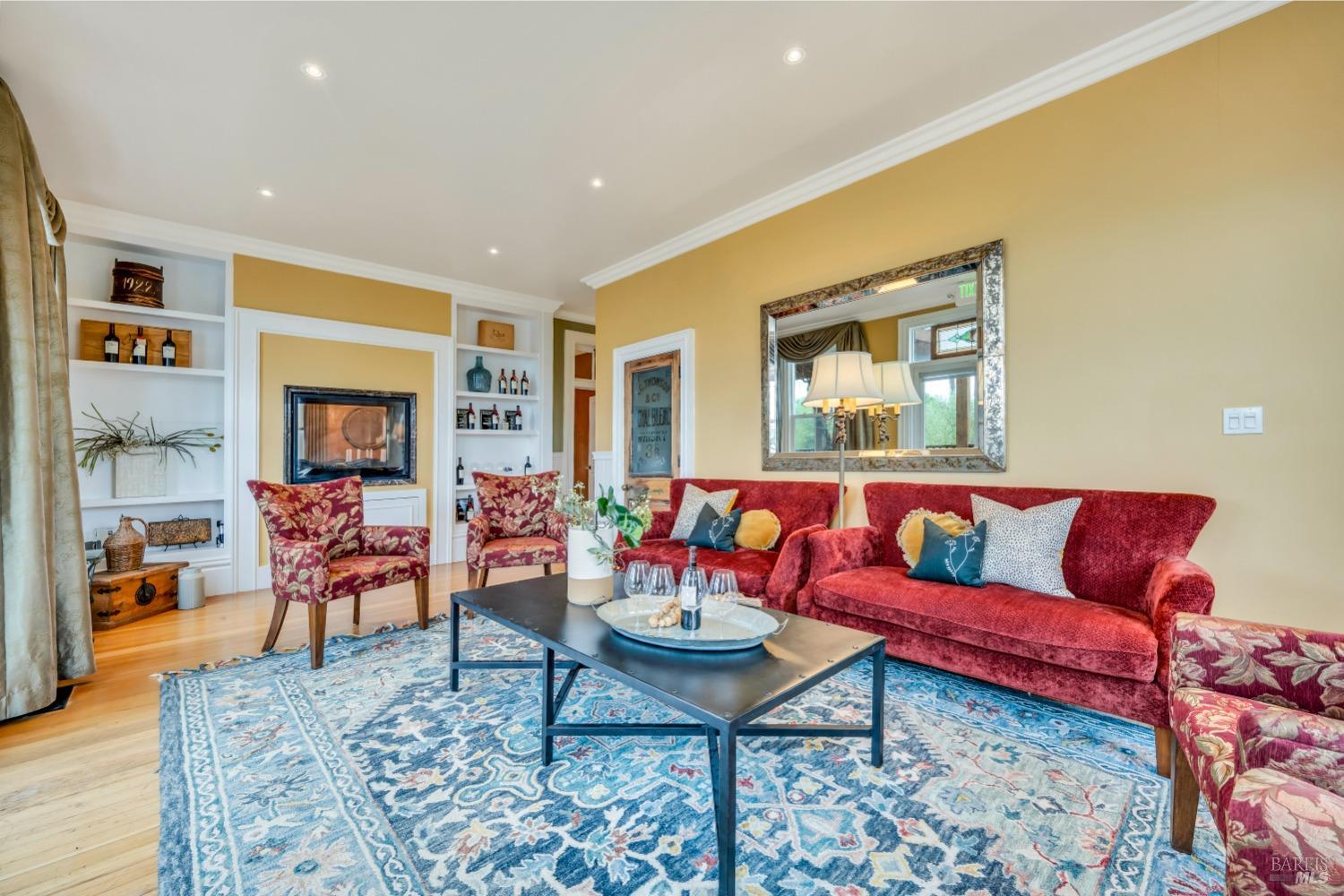 129 Devlin Road Napa, CA 94558 - Photo 8 of 38 a living room with furniture and a wooden floor