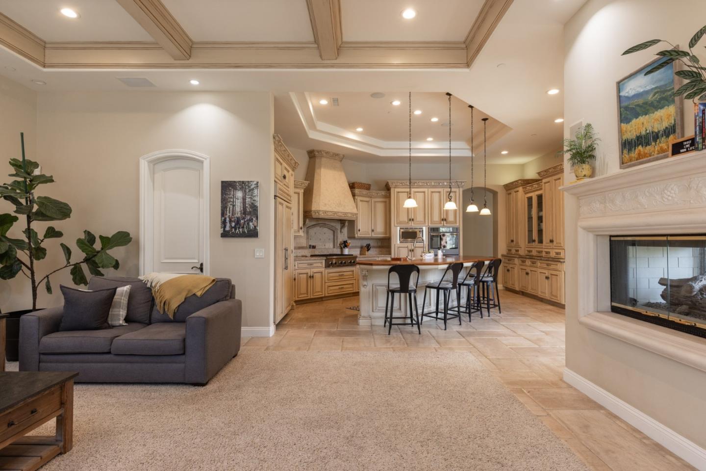 19831 Spring Ridge Terrace Salinas, CA 93908 - Photo 14 of 49 a living room with furniture and a fireplace