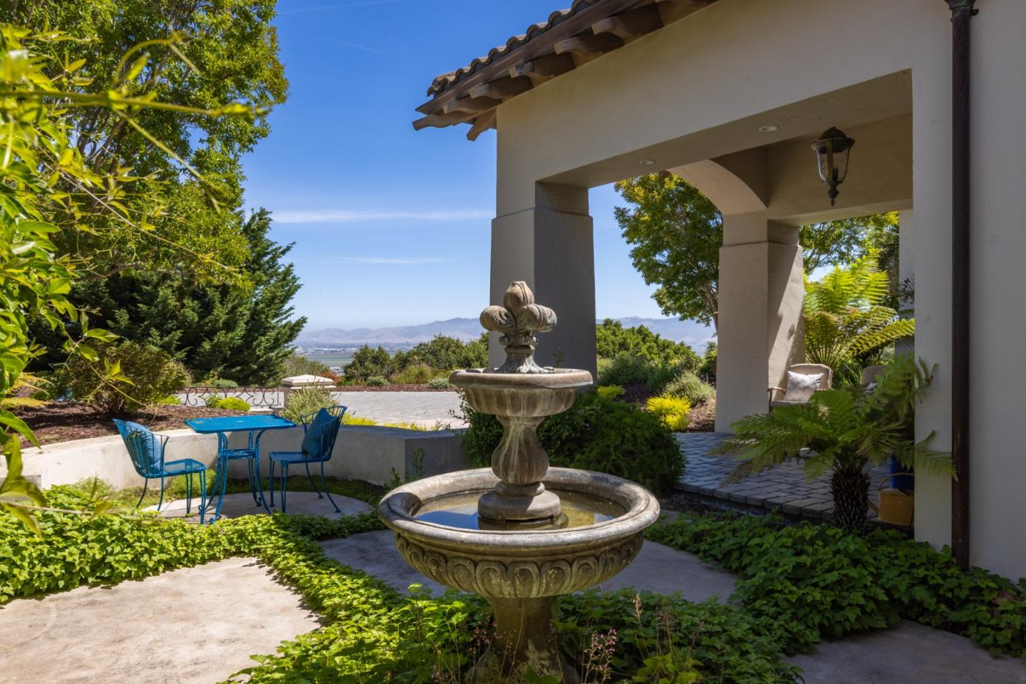 19831 Spring Ridge Terrace Salinas, CA 93908 - Photo 7 of 49 a view of a fountain in the yard of a house