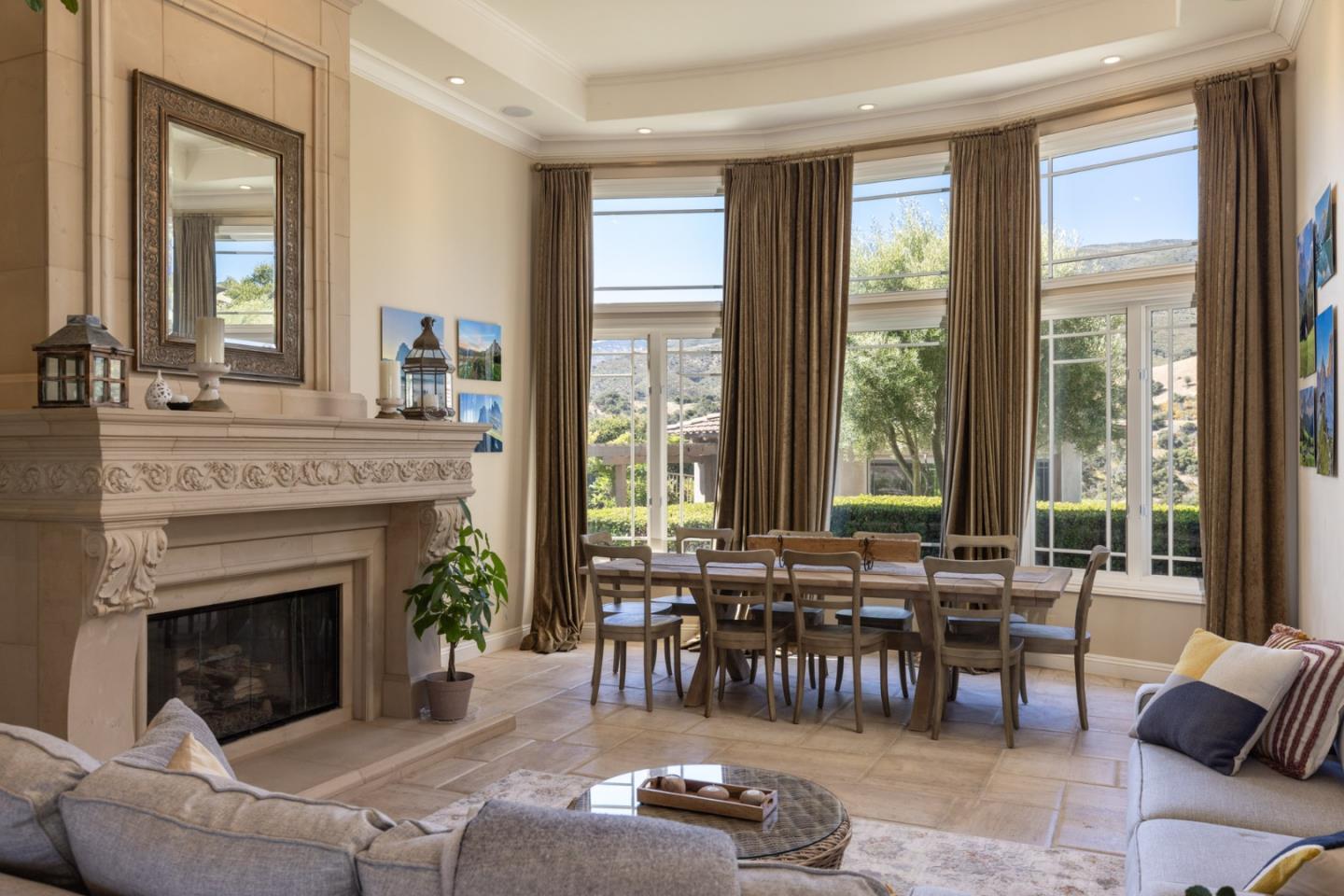 19831 Spring Ridge Terrace Salinas, CA 93908 - Photo 10 of 49 a living room with furniture and a fireplace