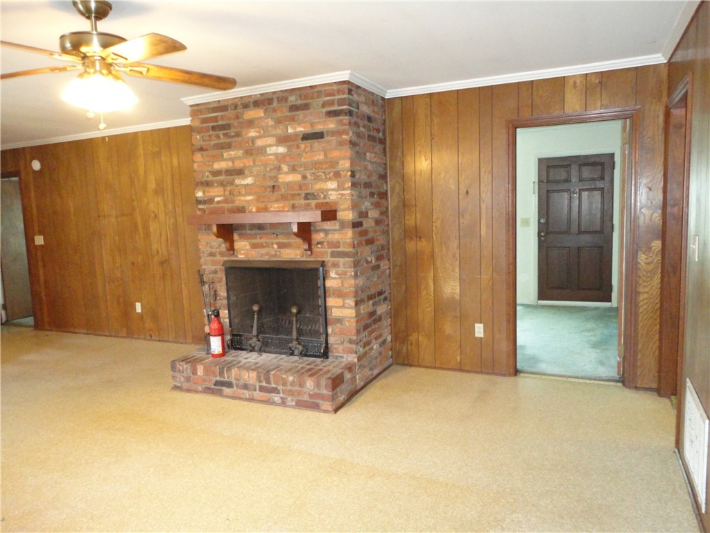 704 Butler Springs Road, Unit GREENVILLE Greenville, SC 29615 - Photo 11 of 26 Family Room With Brick Fireplace