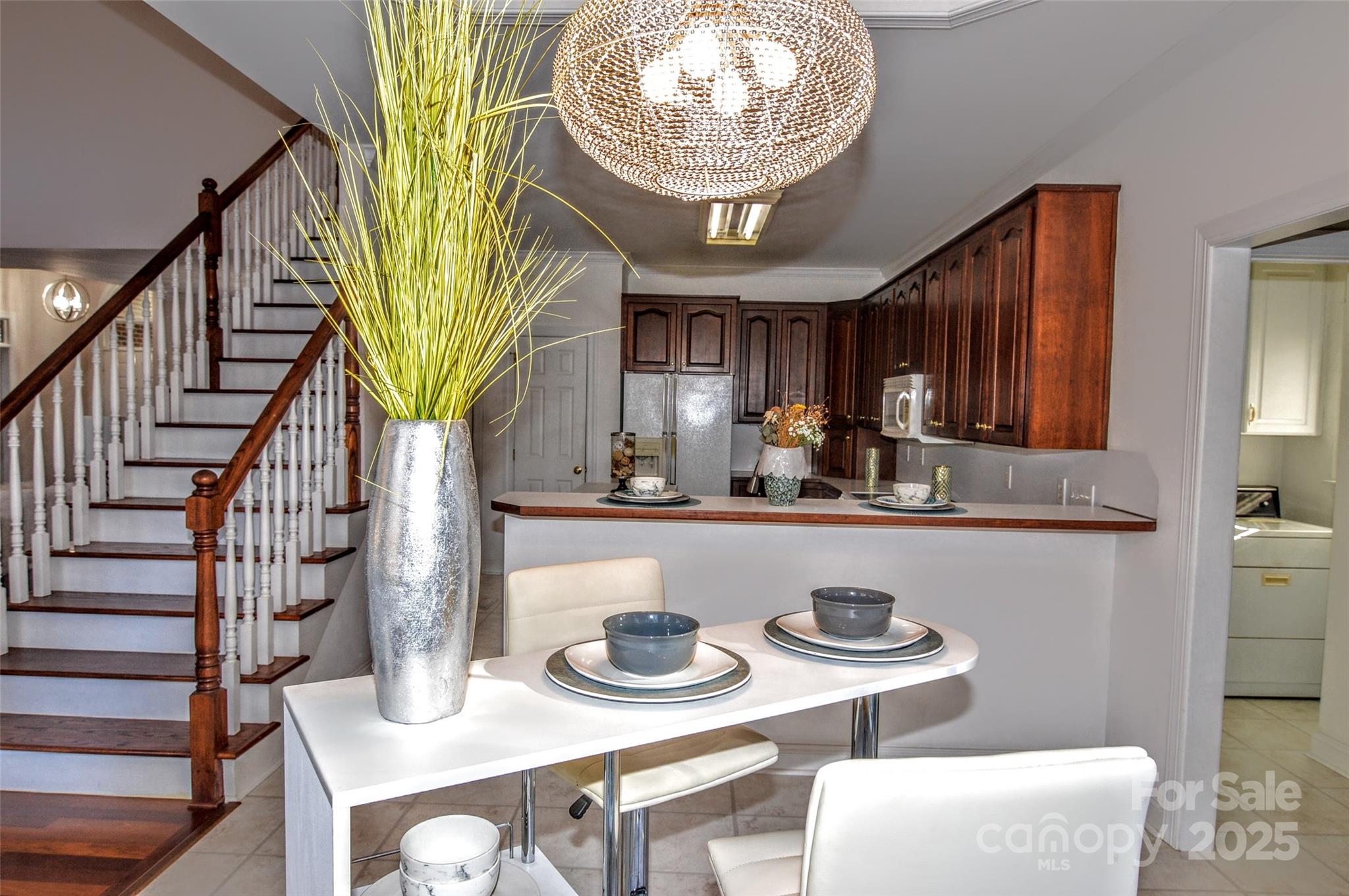 125 Eaglecrest Drive Matthews, NC 28104 - Photo 16 of 28 a view of a dining room with furniture
