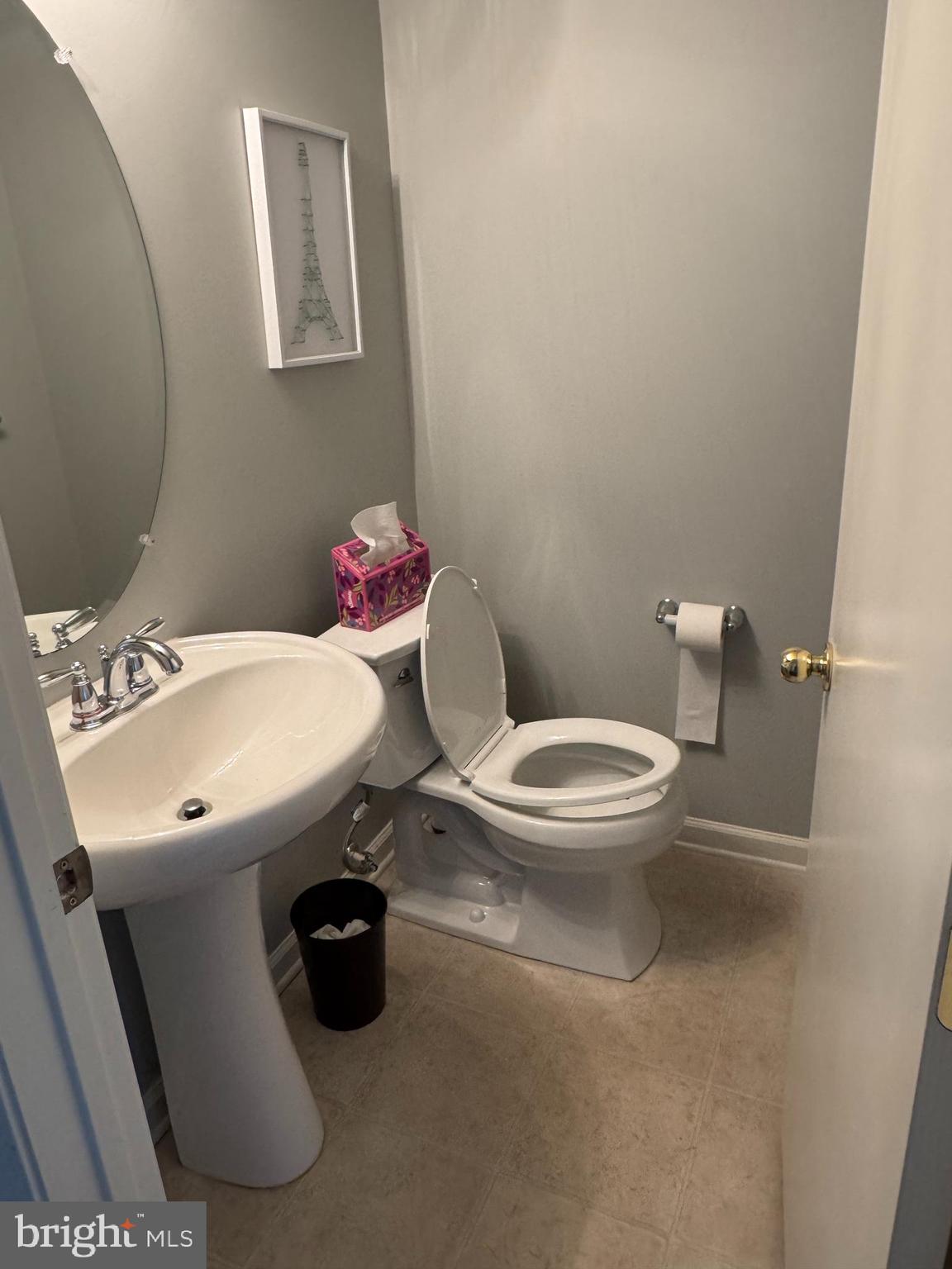 43 Poplar Street Glassboro, NJ 08028 - Photo 13 of 16 a bathroom with a toilet sink and mirror