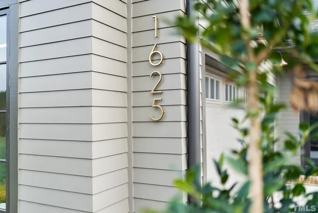 a view of a glass door