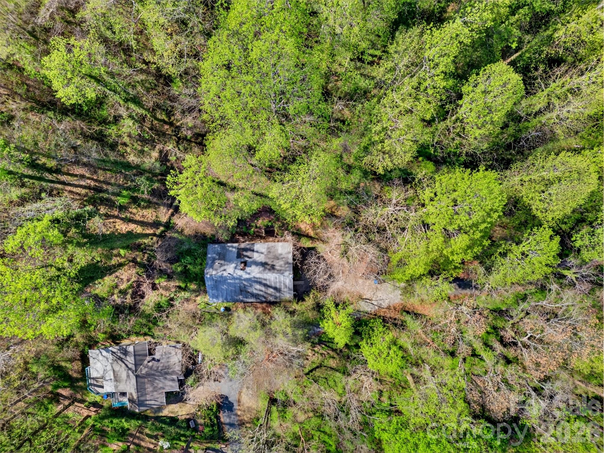 105 Poplar Street Saluda, NC 28773 - Photo 31 of 37 an aerial view of a house with a yard